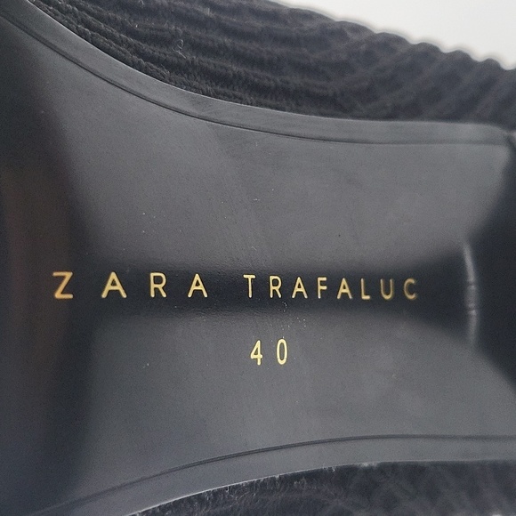 896- Zara Women's Fabric Strech Socks Ankle Boots Size 9 NWT - Picture 8 of 9